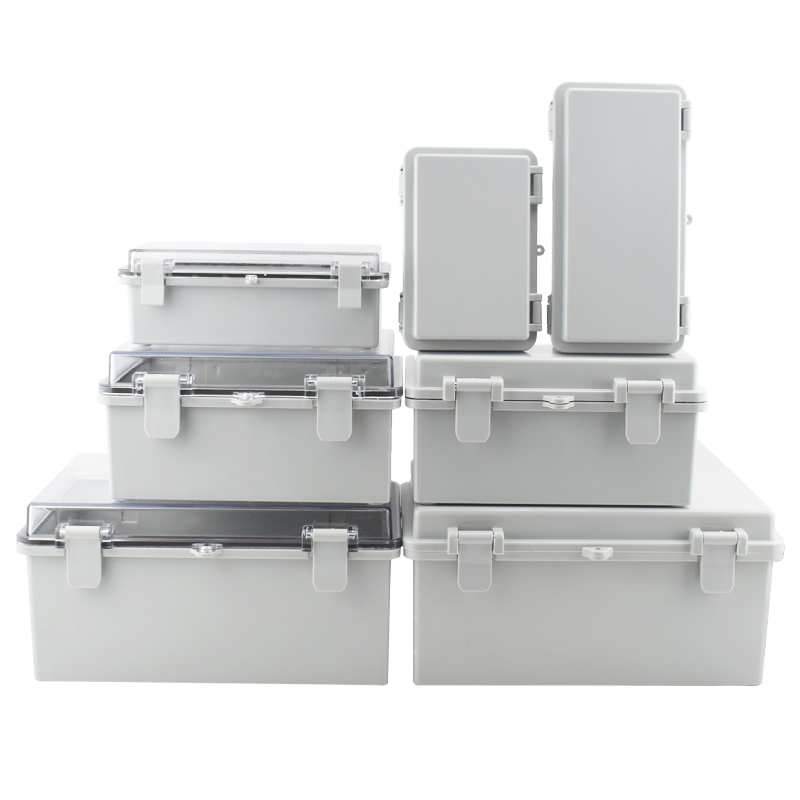Outdoor Power Supply Box - IP67 Waterproof Plastic Enclosure With Hasp