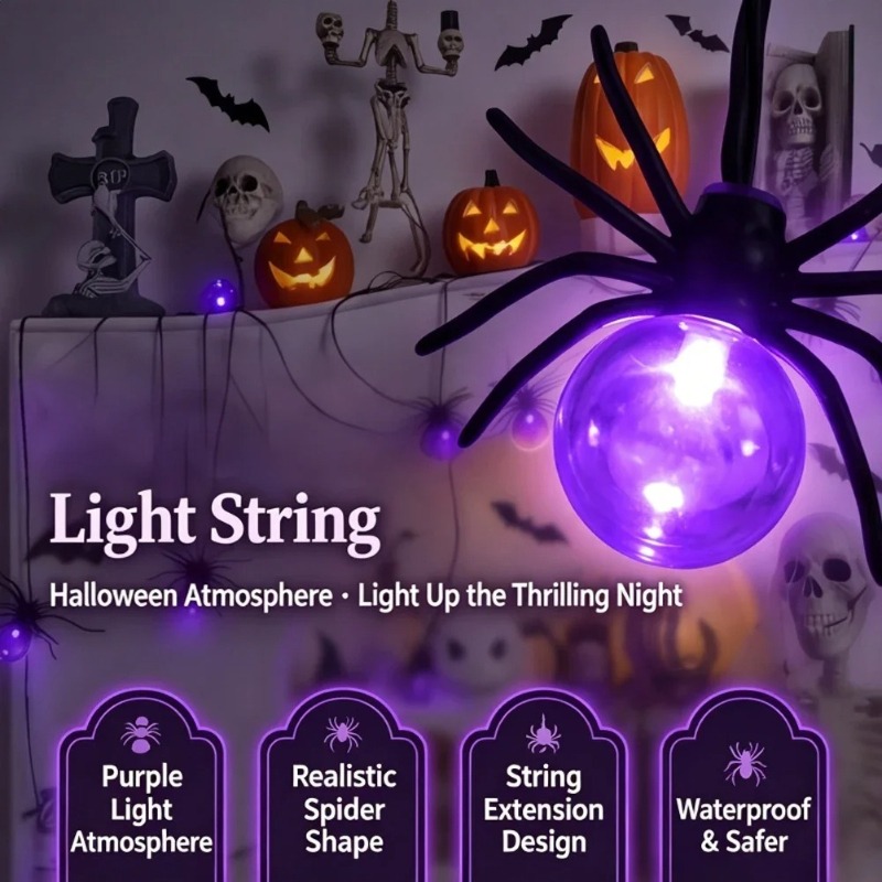 Battery Powered Spider LED Str - огляд і ціна Ac Outdoor Power