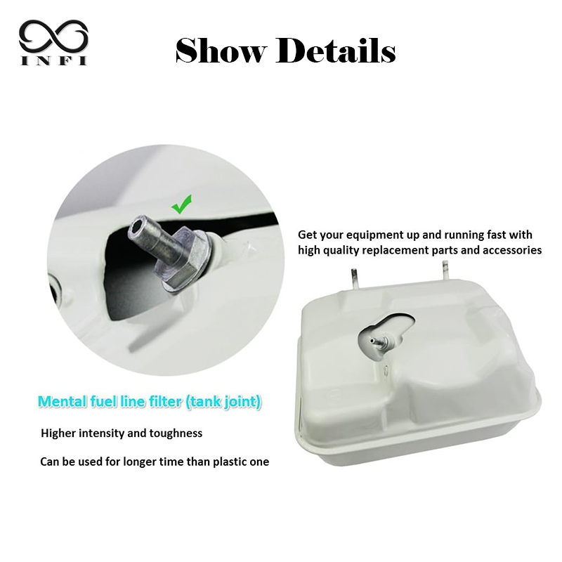 3pcs Metal Fuel Tank Joint Fil - огляд і ціна Outdoor Power Mowers