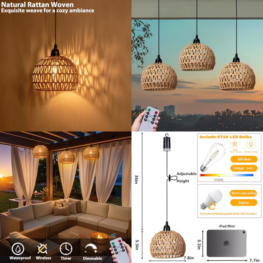 Battery Operated Hanging Outdo - огляд і ціна Outdoor Power For Gazebo