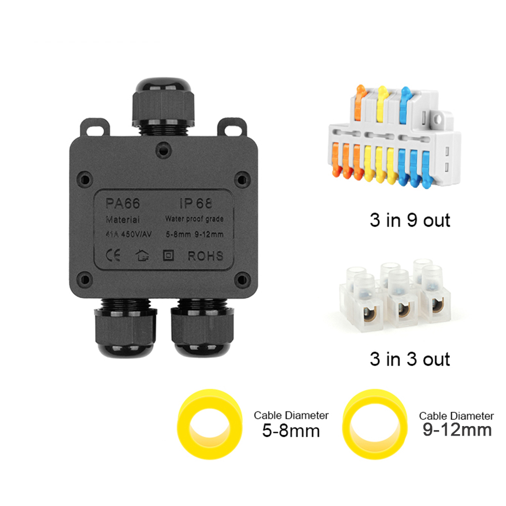 IP68 Outdoor Waterproof Juncti - огляд і ціна Outdoor Power Supply Box