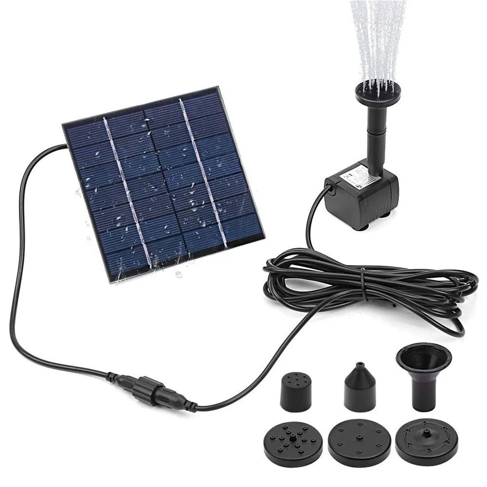 1.4W Mini Solar Fountain Pump  - огляд і ціна Panel Power Outdoor