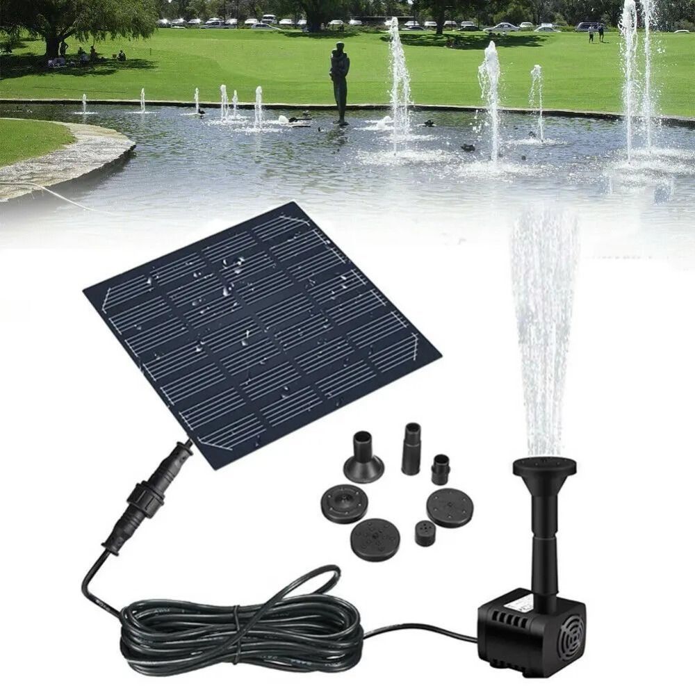 1.4W Mini Solar Fountain Pump  - огляд і ціна Panel Power Outdoor