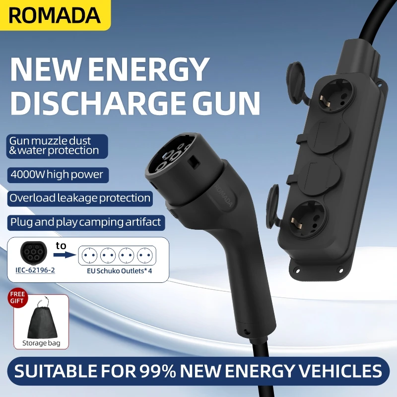 Portable 16A 4KW V2L Cable Ele - огляд і ціна Ac Outdoor Power