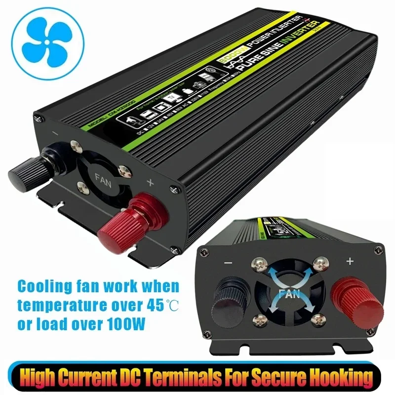 6000W DC12/24V to AC 220V Pure - огляд і ціна Ac Outdoor Power